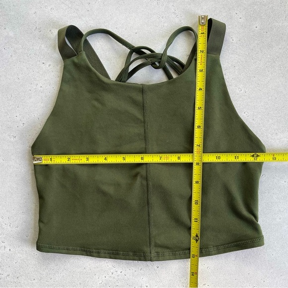 FREE PEOPLE FP Movement Sports Bra XS Secret Moss Green - Picture 2 of 4